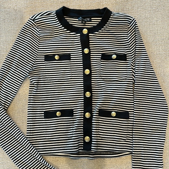 NWT J. Crew Vintage Style Cardigan Top - Picture 2 of 5